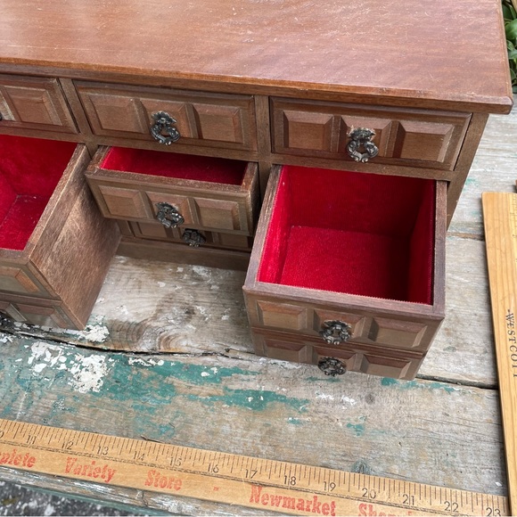 Vintage Apco wood jewelry box MCM - Picture 7 of 14